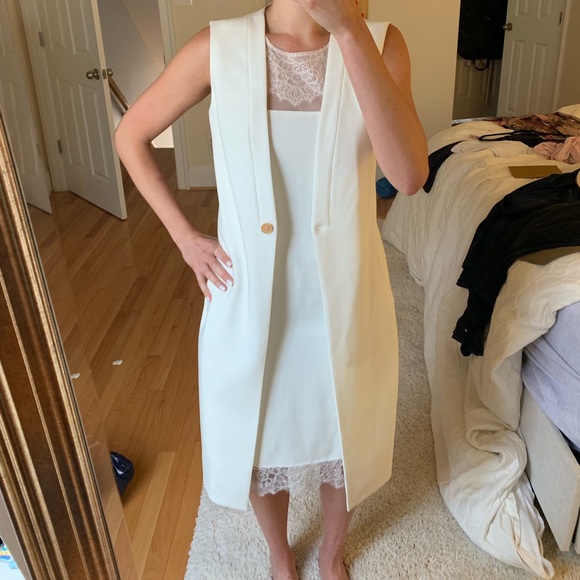 BCBG white blazer style dress - Picture 7 of 8